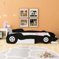 thumbnail image 2 of Twin Platform Bed With Race Car Wheels, Black - Provides A Comfy And Stylish Sleeping Option For Your Bedroom Size Wheels In Ensures Restful Sleep Experience, 2 of 6
