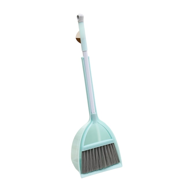 Juego de recogedor de escoba Moyic Suministros de limpieza para el hogar azul claro