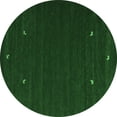 thumbnail image 1 of Ahgly Company Indoor Round Abstract Emerald Green Contemporary Area Rugs, 5' Round, 1 of 4
