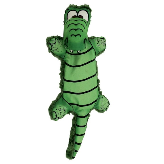 American Dog Allie Gator – Durable Plush Dog Toy that Crinkles and is Made in USA from Pet-Safe, Machine-Washable Soft Minky Fleece Material with High Resistance to Wear, Tear, and Shrinkage