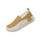 thumbnail image 4 of Zapatillas de deporte con para mujer, transpirables, cómodas, con punta redonda superior de PU, zapatos informales para mujer y niña, Amarillo SM SunniMix Plataforma de mujeres, 4 of 8