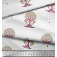 thumbnail image 2 of Soimoi Polyester Crepe Fabric Tree Block Fabric Prints by Yard 52 Inch Wide, 2 of 3