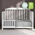 thumbnail image 6 of Dream On Me 2 in 1 Little Lullaby Crib and Toddler Mattress, Silver Honeycomb, 6 of 7