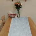thumbnail image 4 of Caminito de mesa de telas no tejidas Unique Bargains, lavable a máquina, para decoración de mesas de comedor en bodas, 25 metros, gris, 4 of 6