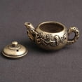 thumbnail image 3 of Golden Brass Tea Pot Decoration Kettle Adornment for Decor, 3 of 5