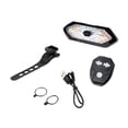thumbnail image 2 of Intermitente para bicicleta, luz de bicicleta recargable por USB, accesorios para bicicleta de carretera portátil para adultos, brillante con control, 2 of 7
