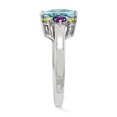 thumbnail image 3 of Topaze Bleue 3.70 Carats (ctw), Bague Améthyste et Citrine en Argent Sterling, 3 of 4