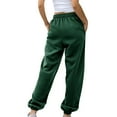 thumbnail image 3 of YDKZYMD Womens Petite Sweatpants Dark Green Petite Elastic Waist Baggy Pants Tie Dye Casual Drawstring Straight Leg Sweatpants for Women Plus Size Solid Color Cinch Bottom with Pockets Jogger Pants, 3 of 6