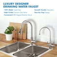 thumbnail image 3 of APEC Arlington 2-Handle Instant Hot and Cold Reverse Osmosis Drinking Water Dispenser Faucet in Brushed Nickel, 3 of 5