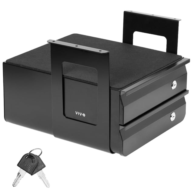 Cajones deslizantes dobles apilables para debajo del escritorio VIVO DESK-AC03L-