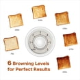 thumbnail image 2 of Savania 2-Slice Stainless Steel Wide Slot Vintage Bread Toaster…, 2 of 6