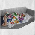 thumbnail image 6 of Polish Folk Art Soft Flannel Fleece Throw Blanket, Folkloric Slav Motif Graphic Shape as Heart with Colorful Spring Flowers, Cozy Plush for Indoor and Outdoor Use, 70" x 90", Multicolor, by Ambesonne, 6 of 6