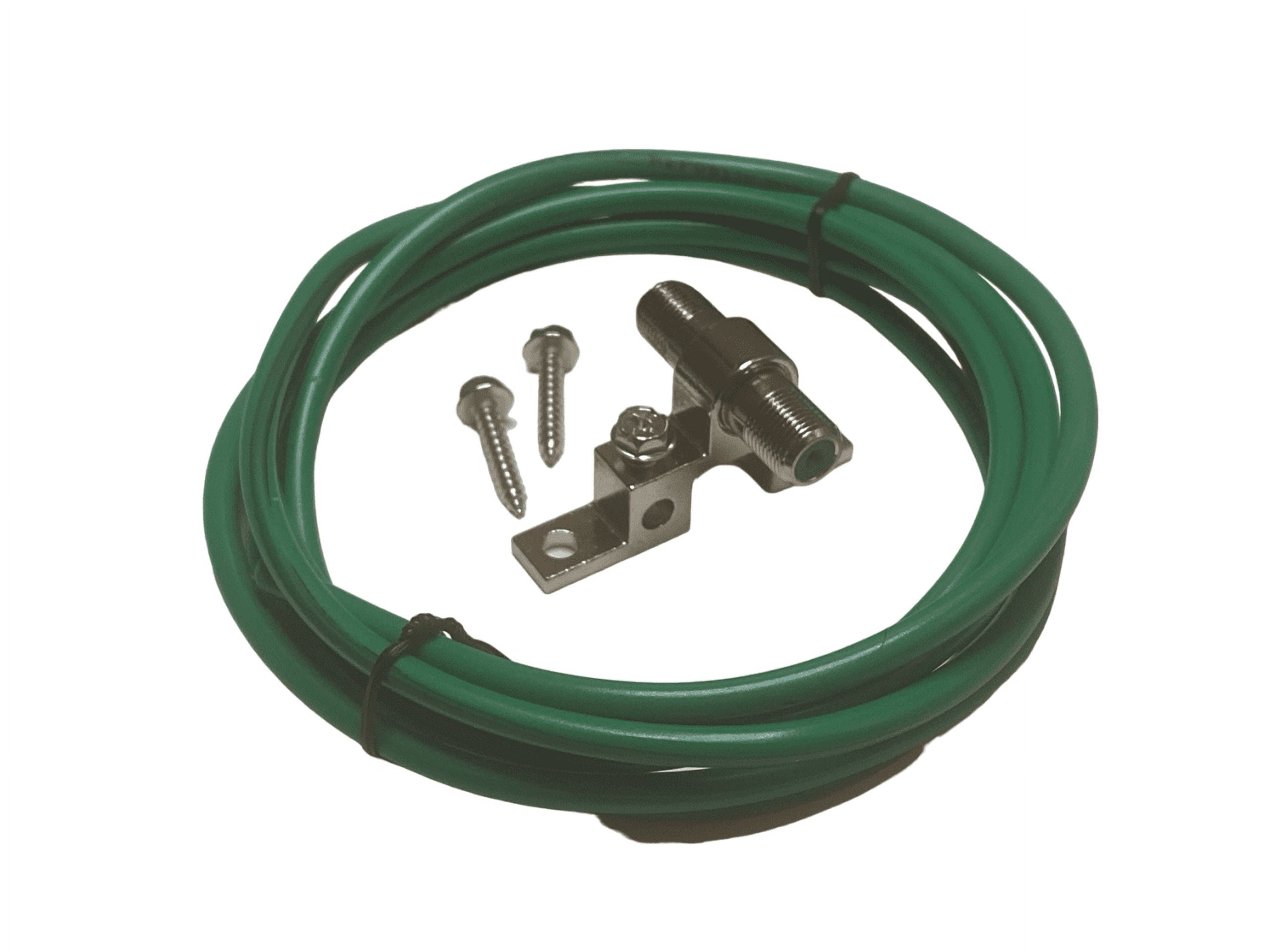 Green 10 AWG Solid Copper Wire - 10 Gauge Green Ground Wire (10ft)