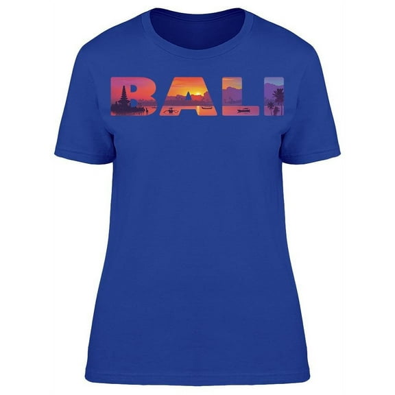 Bali Island Landmarks T-Shirt Women -Image by Shutterstock, Female 3X-Large