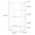 thumbnail image 6 of Ktaxon 4-Tier Bookcase Bookshelf Leaning Wall Shelf Rack Ladder Storage Furniture White, 6 of 11
