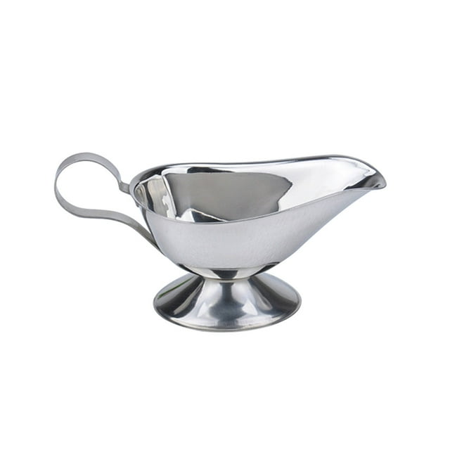 Stainless Steel Gravy Sauce Boat Juice Bucket Dish Roasting Sauce Dish