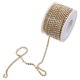 thumbnail image 3 of KAKOWELY 1 rollo de cadena para ropa, decoración DIY, sombrero, boda, ropa, parche, broche, forma creativa, cadena de diamantes de imitación, 3 of 5