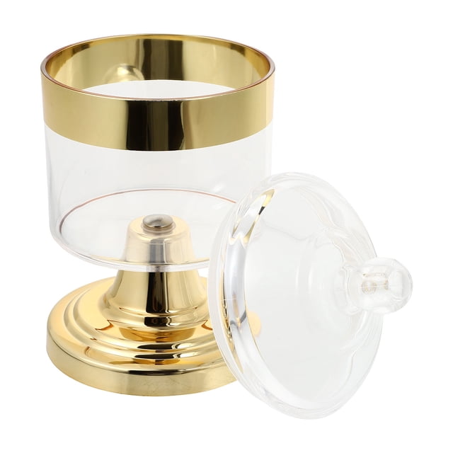 DEEPCRAFF 1Ud Frasco De Acrílico Dorado Para Uso Doméstico Con Alta Protección Odor