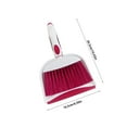 thumbnail image 3 of JilgTeok Broom and Dustpan t, Mini Dustpan and Brush t Hand Broom and Dustpan t, Whisk Broom and Dust Pans with Rubber Edge for Home, Desktop,Sofa,Kitchen, Keyboard(1* Desktop Broom, 1* Dustpan), 3 of 6