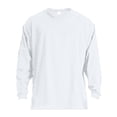 thumbnail image 3 of Zshosam Shirts for Men Men's Comfortable Classic Long Sleeve Crew Neck T-Shirt(White,M), 3 of 7