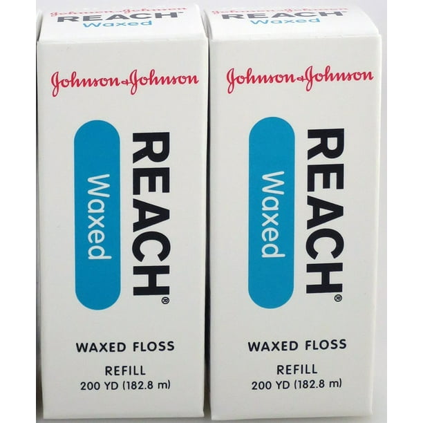 J&J Floss Refill 200 Yd. Waxed (2 Pack) Dispenser is not included