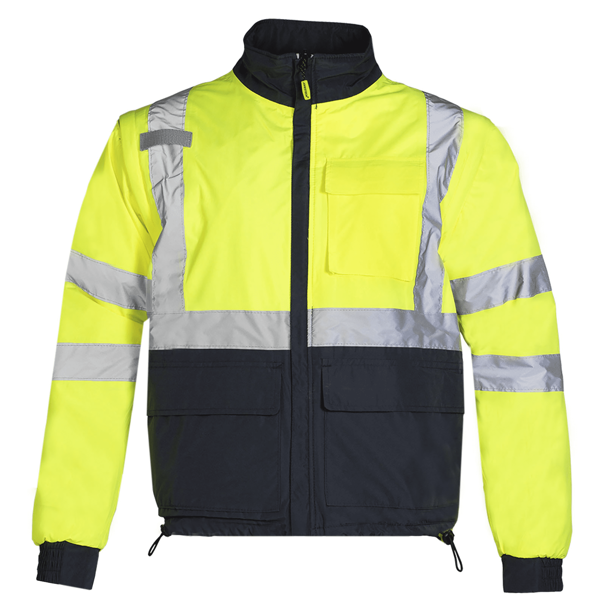 JORESTECH HiVis Safety Windbreaker Jacket/Vest, 4in1 Reversible