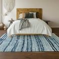 thumbnail image 6 of Addison Rugs Mayfield Washable Transitional Broken Stripes Blue Rectangle Rug, 10' x 14', 6 of 6
