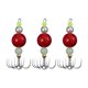 thumbnail image 1 of Jigs de calamar de 3 piezas Corredor de agua salada de agua salada Gear de pesca de pulpo rojo, 1 of 8