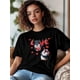 thumbnail image 2 of Women's T-Shirt,Short Sleeve Tee Shirts Casual Tops Valentine's Day Penguin Love Crewneck T Shirt for Women, 2 of 8