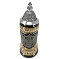 thumbnail image 2 of German Eagle Pewter Relief with State Crests German Beer Stein .75L ONE Mug New, 2 of 11