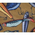 thumbnail image 5 of oneOone Cotton Flex Blue Fabric Fish Sewing Material Print Fabric By The Yard 40 Inch Wide, 5 of 6