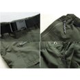 thumbnail image 4 of Herrnalise Men's Hiking Pants Convertible Quick Dry Lightweight Zip Outdoor Fishing Travel Safari Pants Detachable Short Trousers For Army Green,M, 4 of 5