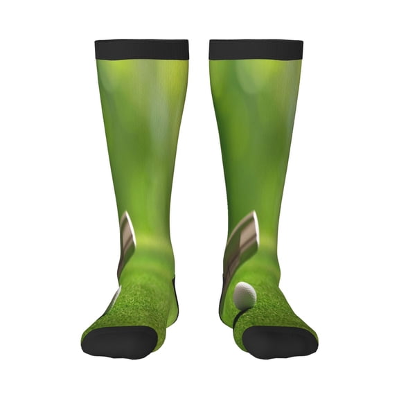 Logiee golf ball after putting to the golf hole Print Gift Stocking Stuffers,Adult Stockings,Novelty Socks,Funny Socks Birthday Running Walking Sleeping