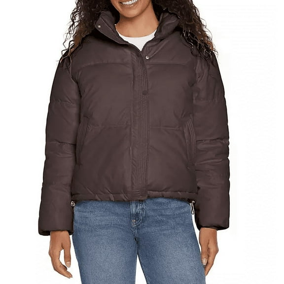 Express Women's Puffer Jacket (Brown, XL)