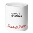 thumbnail image 1 of Citation Rien n'Est Impossible Riche et Riche Boîte de Rangement pour Banque, 1 of 1