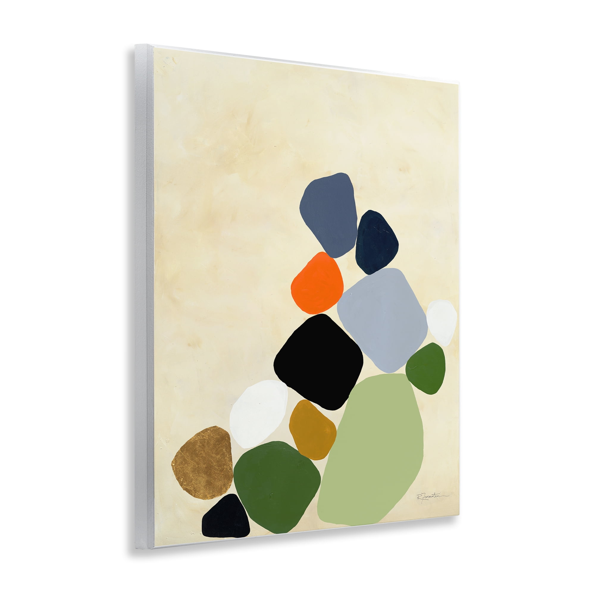 Stupell Industries Cluster of Minimal Pebbles Wall Plaque Art, design by Ruth Fromstein