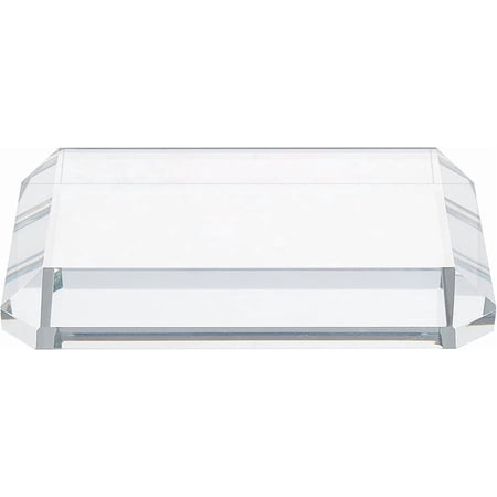 1 pc Clear Glass Paperweight Rectangle Glass Paperweights Faceted Blank Glass Paperweight Glass Ornaments for Holding Down Book Receipts Notes