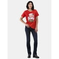 thumbnail image 3 of Holiday Time Women's Painted Santa Christmas Graphic Tee, Sizes S-3XL, 3 of 5