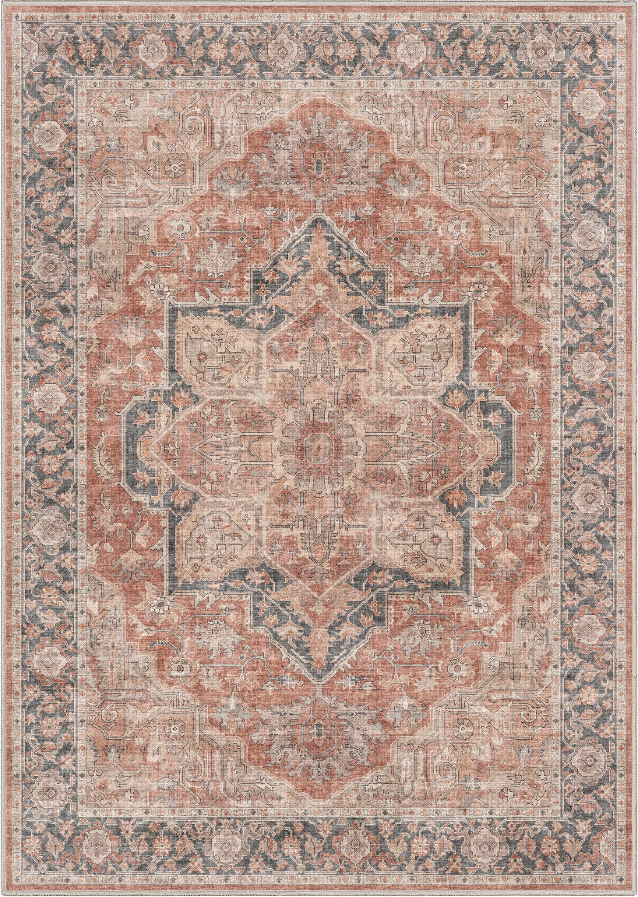 Well Woven Apollo Bolona Vintage Oriental Red Flatweave 3'3" x 5' Area Rug