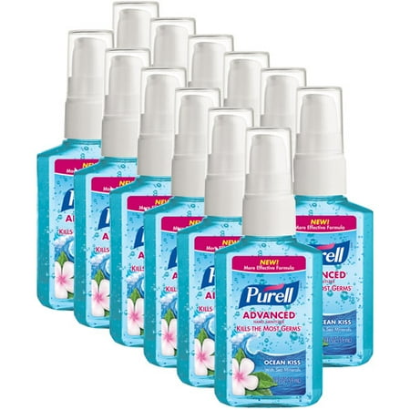 PURELL Advanced Ocean Kiss with Hand Sanitizer Sea Minerals, 2 fl oz, Pack of 12