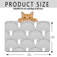 thumbnail image 5 of Dog Food Mats for Floors Absorbent, Pet Cat Food Mat - Quick Dry Dog Bowl Mats for Food and Water, Eco-Friendly Boho Pet Supplies 12" x 20", 5 of 8