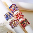 thumbnail image 2 of PISONIC Game Day Bracelets for Women - Heishi Clay Beaded Stretch Bracelets - Stackable Sports Charm Bracelet Bangles - Football Accessories & Outfits Jewelry Gifts, 2 of 7