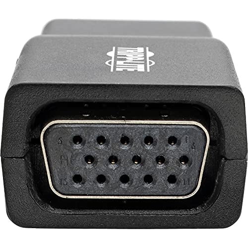Tripp Lite Compact Hdmi To Vga Adapter With Audio (m/f), 1920 X 1200 (1080p) @ 60 Hz - Video Converter - Hdmi - Vga - Black