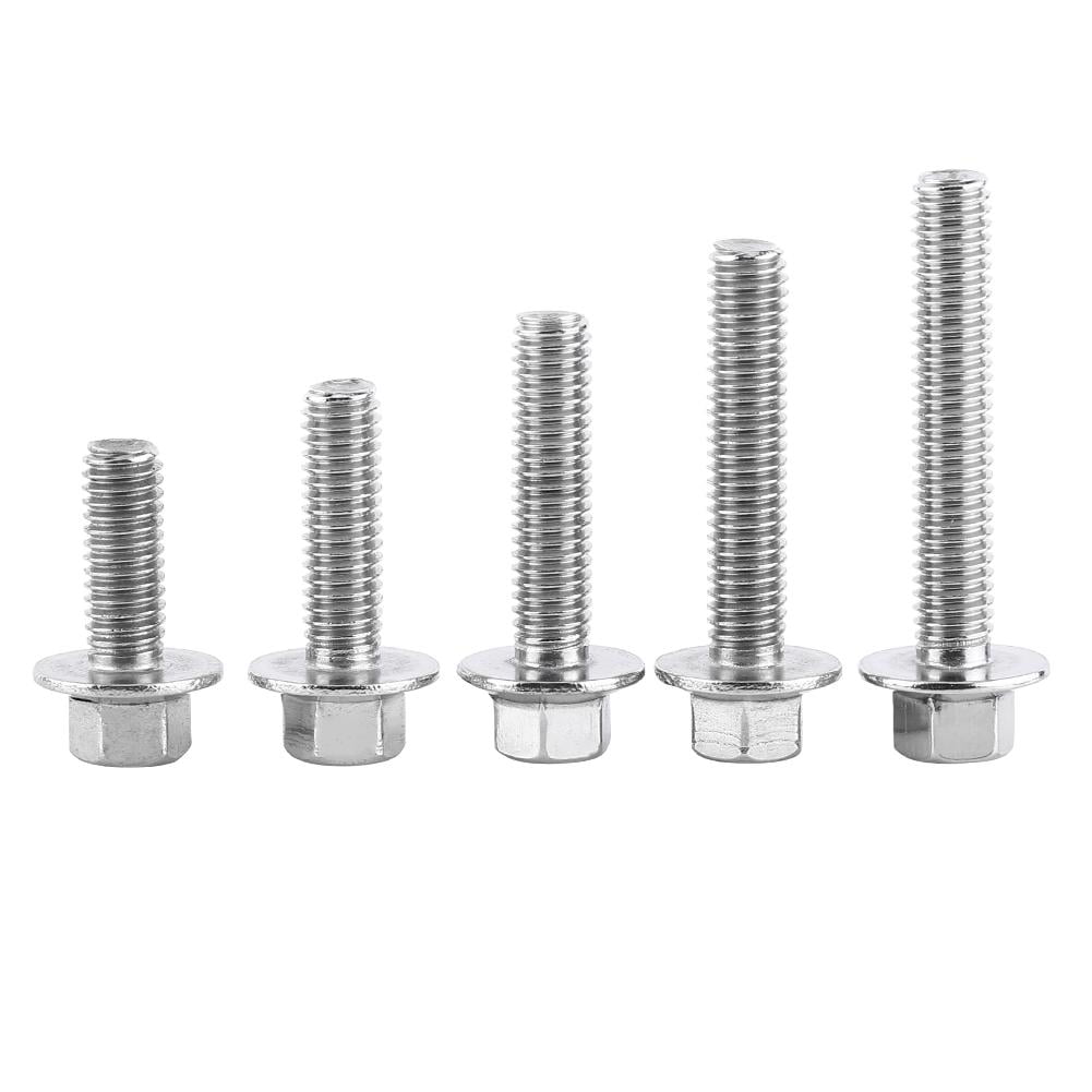 M6 Phillips Flange Head Screws Hex With Pad Bolt Stainless Steel 8-25mm Length 