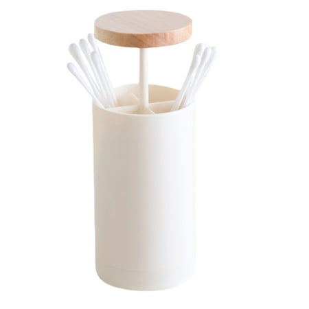 

Kafei Toothpick Box | Cotton Swabs Container | Mini Cotton Swab Storage Box Cotton Swab Holder With Wooden Lid Toothpick Holders Decorative