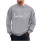 thumbnail image 2 of Ceisia Men's Regular-Fit Crew-Neck Heart-Letter Printed Casual Sweatshirt Gift, 2 of 8