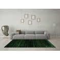 thumbnail image 3 of Ahgly Company Indoor Square Abstract Emerald Green Modern Area Rugs, 8' Square, 3 of 4
