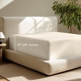 thumbnail image 3 of (2 pack) Bare Home Fitted Sheet - 24" Extra Deep Pocket - Premium 1800 Collection - Queen, Sand, 3 of 8