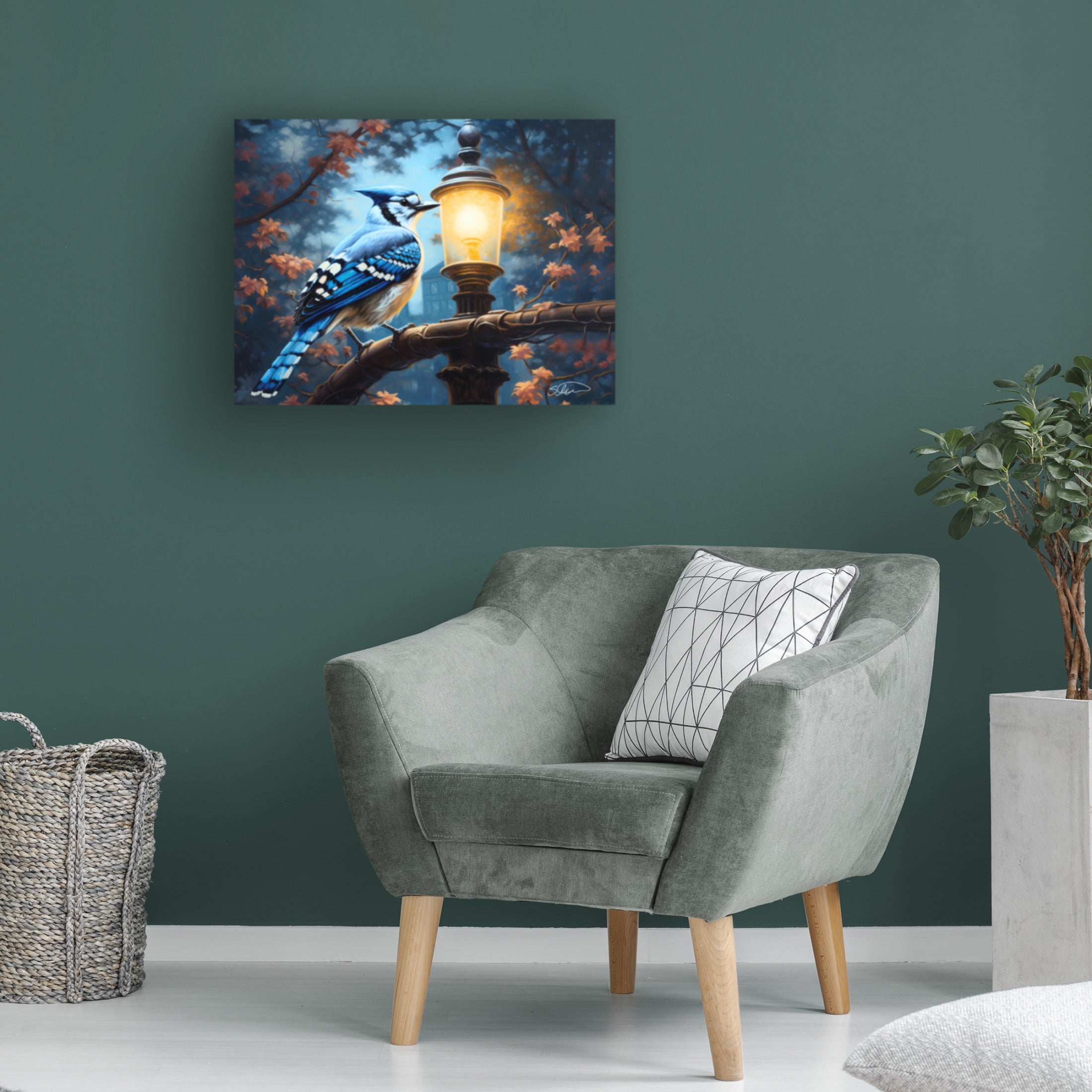 Canvas Wall Art - Stewart 'Fall Light' Wall Art for Living Room, Bedroom, or Office Décor by Trademark Fine Art - 24 x 18 Inches