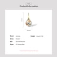 thumbnail image 5 of Santuzza Dragonfly Pendant Enamel Flower Cubic Zirconia 14K Gold Plated Sterling Silver Pendant for Women, 5 of 6